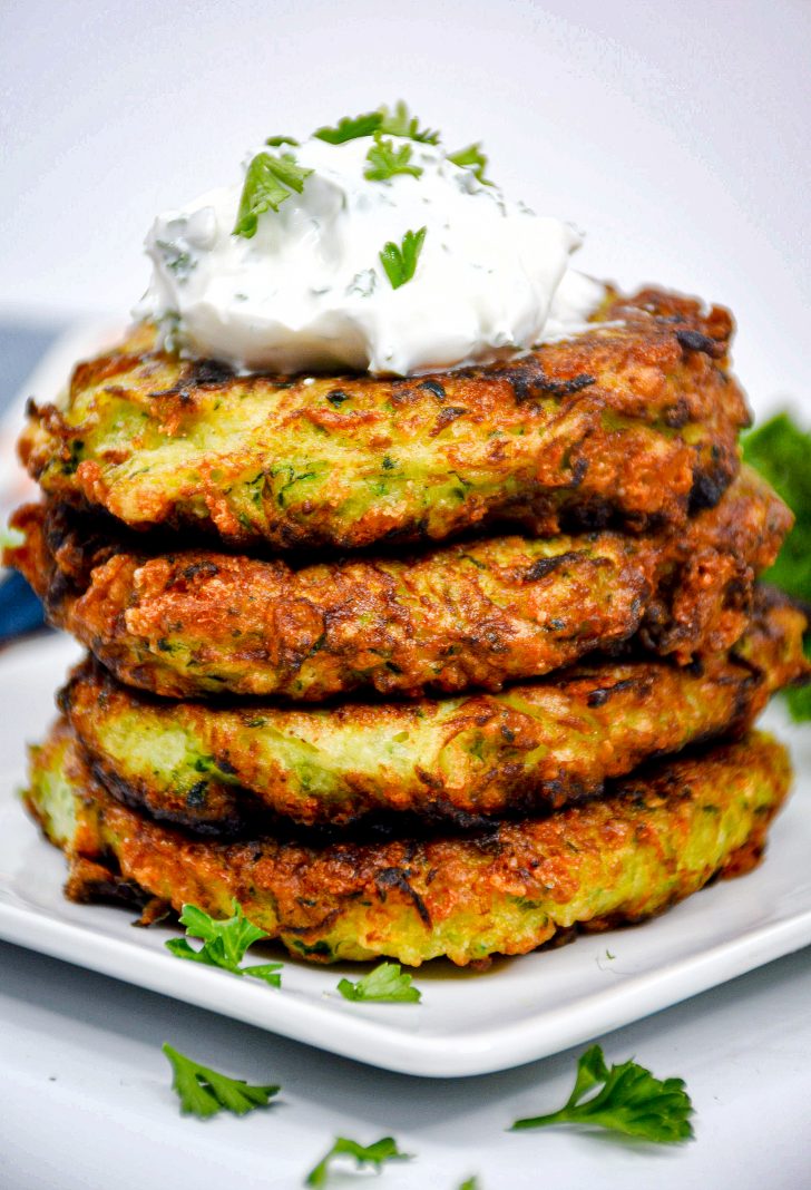 Zucchini Parmesan Cheese Fritters Sweet Peas Kitchen