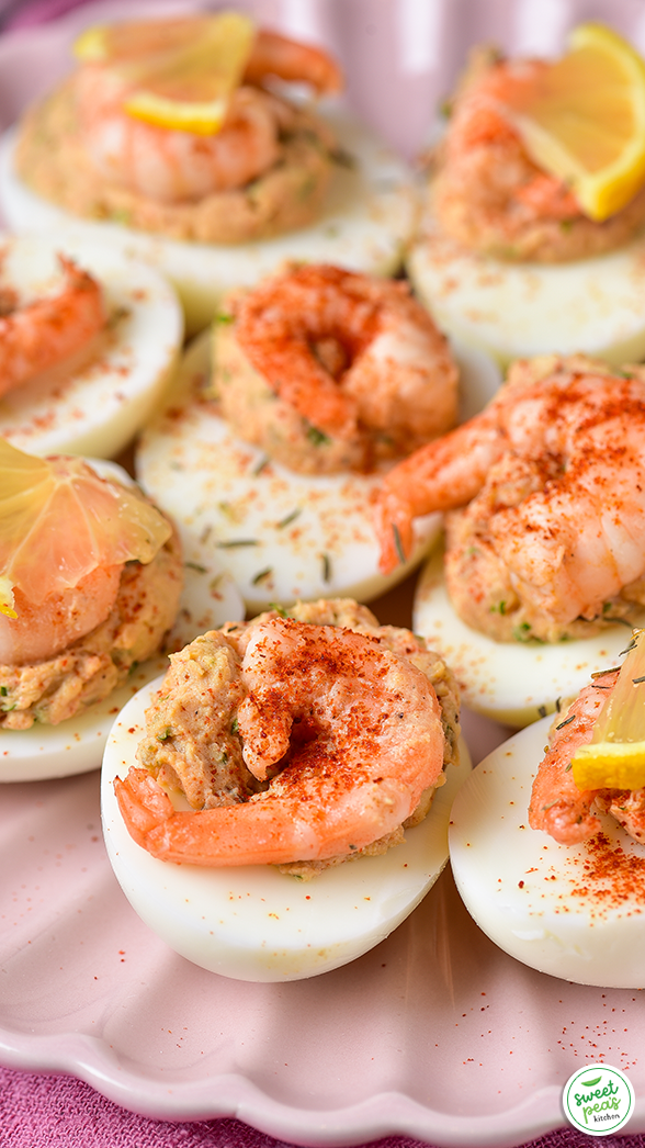 Shrimp Deviled Eggs - Cookin Canuck - Appetizer or Brunch Recipe