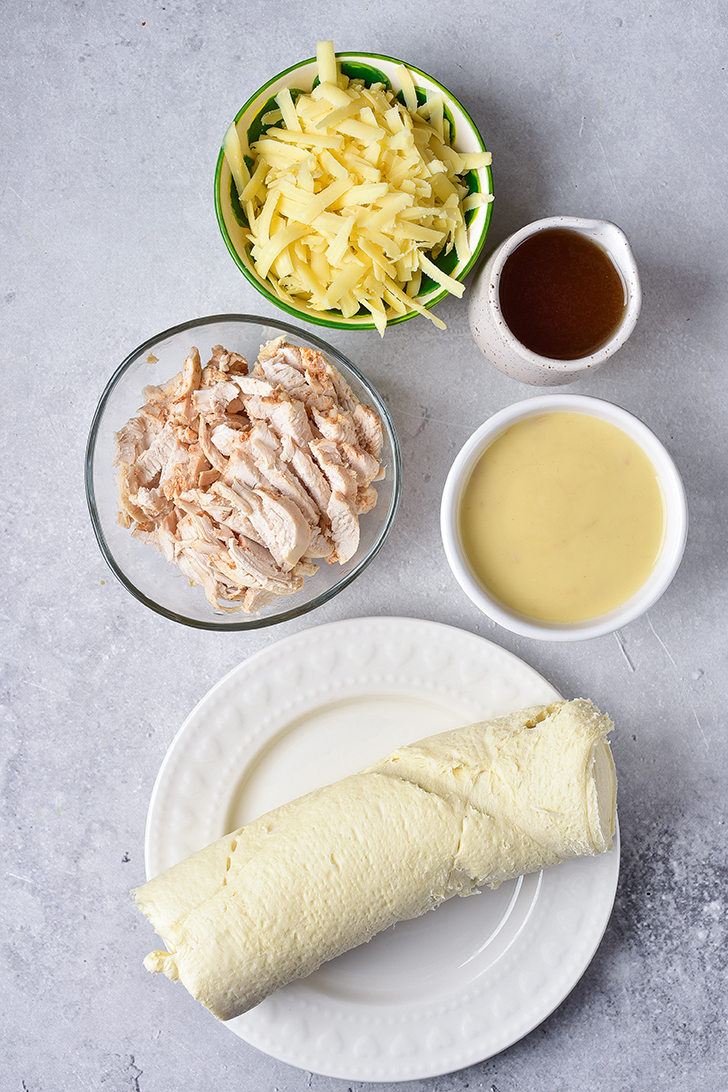 Crescent and Chicken Roll-ups ingredients