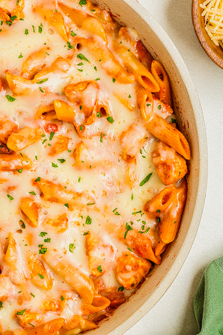 One Pot Chicken Parmesan Pasta, pasta for chicken parmesan, chicken parmesan pasta, chicken and pasta recipes