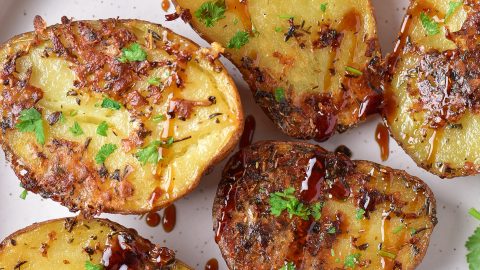 Roasted New Potatoes With Parmesan And Fresh Herbs - Green Valley Kitchen