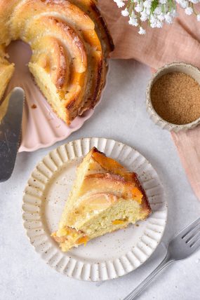 Peach Cobbler Pound Cake - Sweet Pea's Kitchen