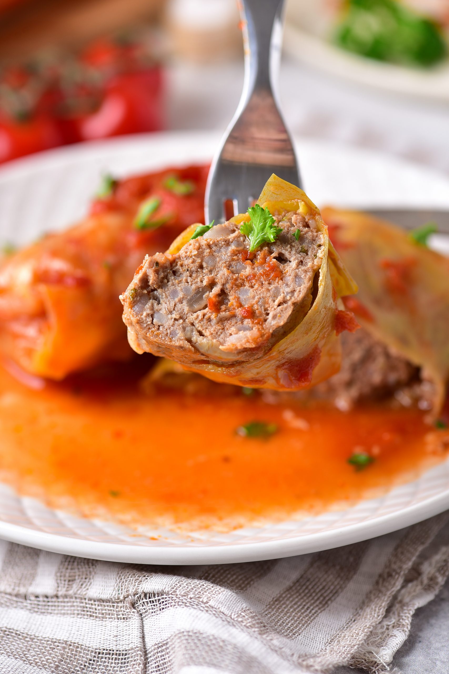 Stuffed Cabbage Rolls with Tomato Sauce, stuffed cabbage rolls, stuffed cabbage rolls recipe, how to make stuffed cabbage rolls