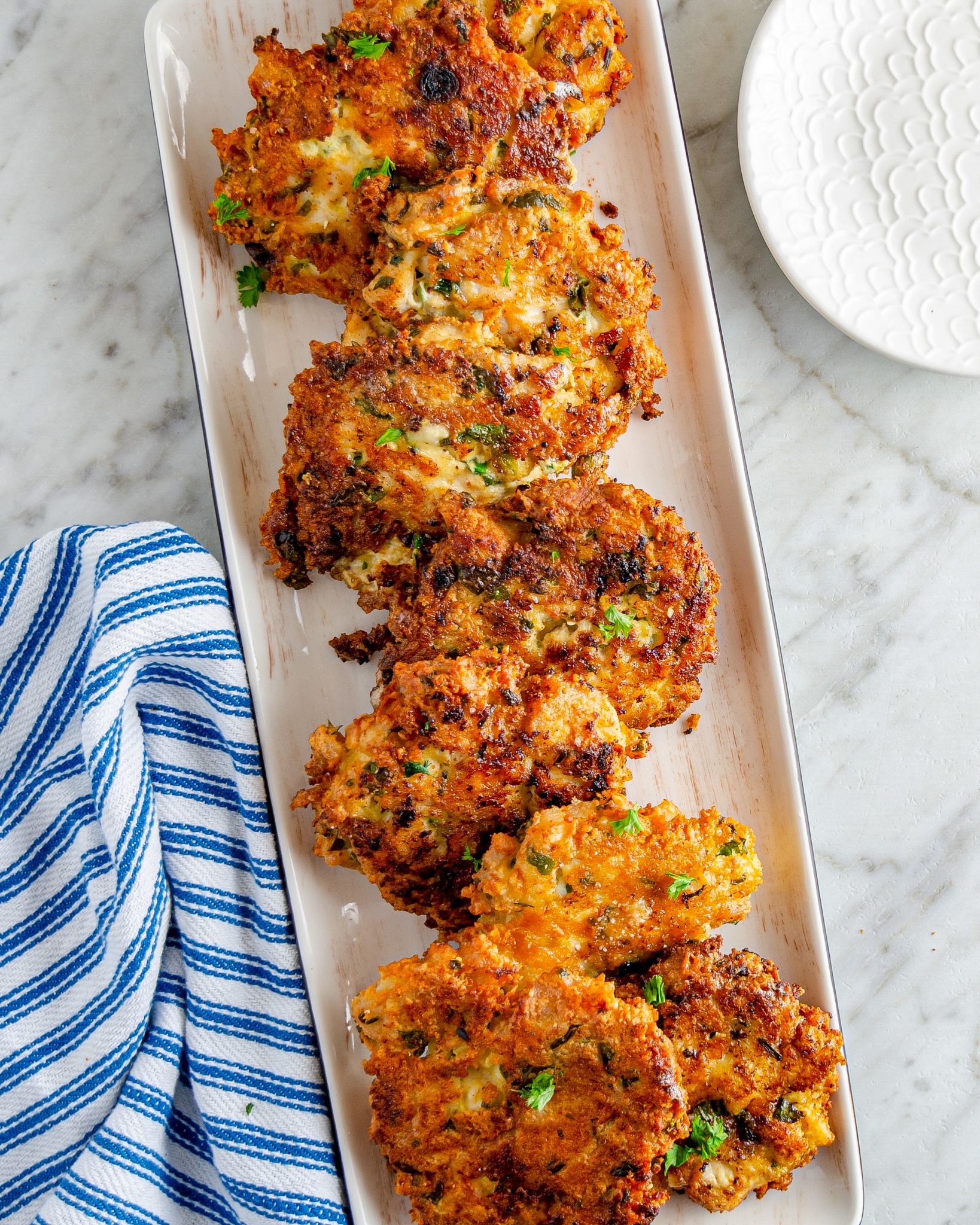 Cheesy Chicken Fritters Recipe - Sweet Pea's Kitchen