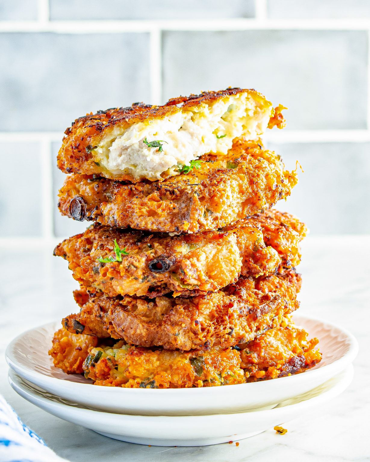 Cheesy Chicken Fritters Recipe - Sweet Pea's Kitchen