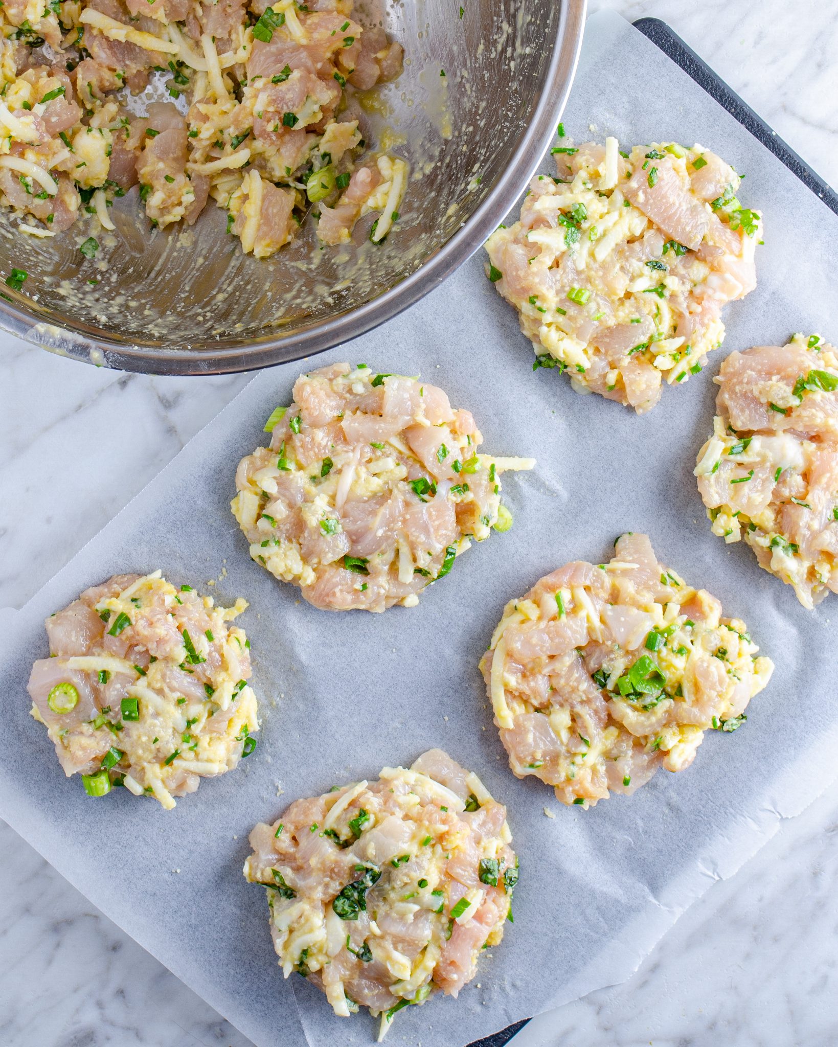 Cheesy Chicken Fritters Recipe - Sweet Pea's Kitchen