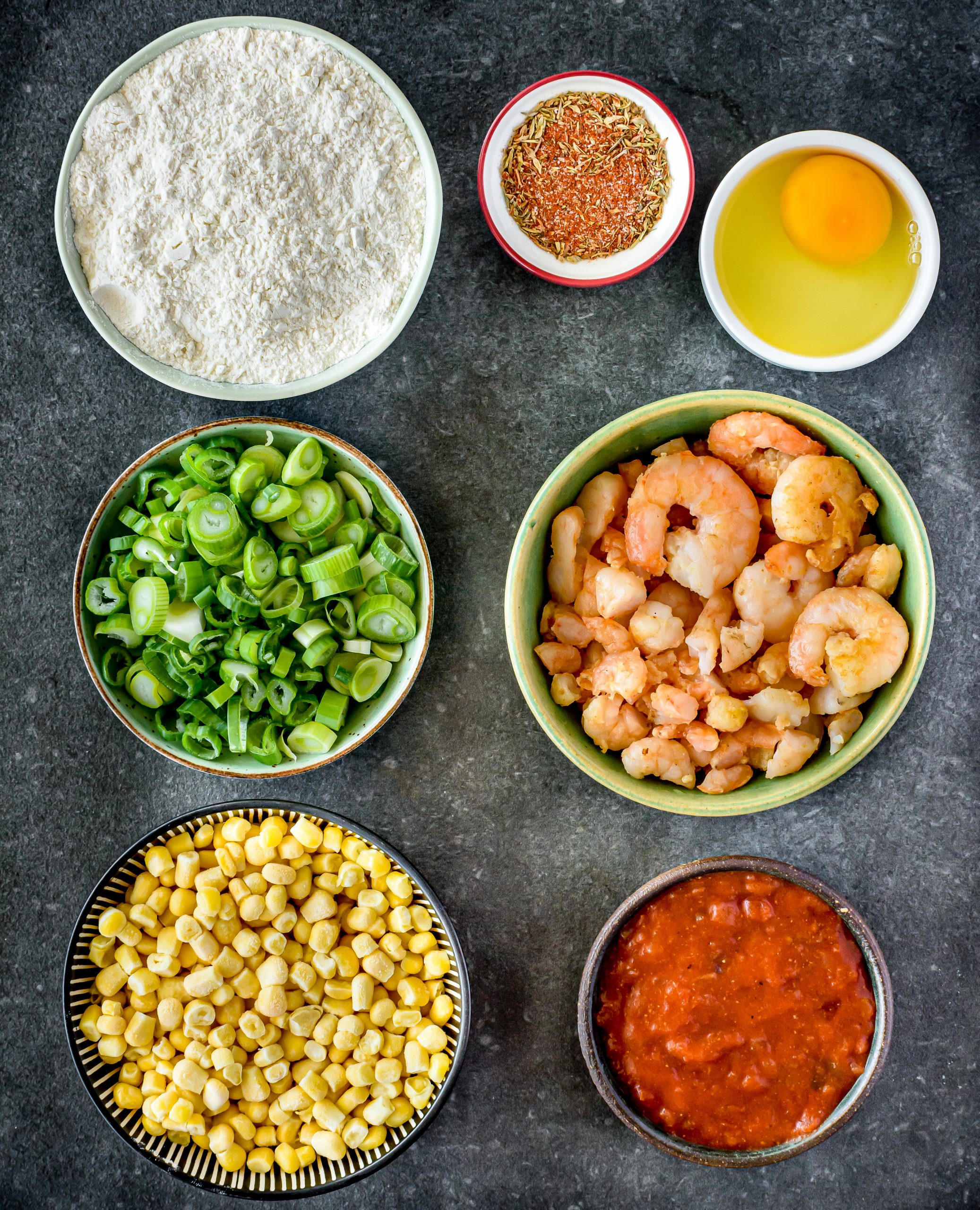 corn and shrimp fritters ingredients