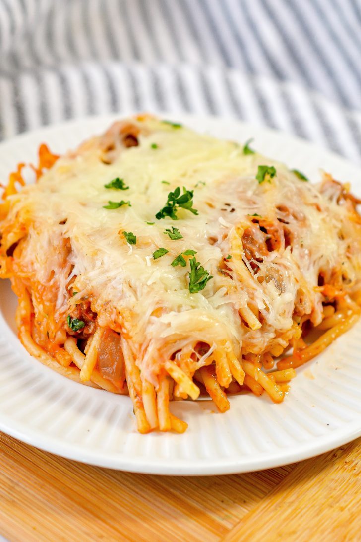 How To Make Baked Spaghetti - Easy Recipe - Sweet Pea's Kitchen