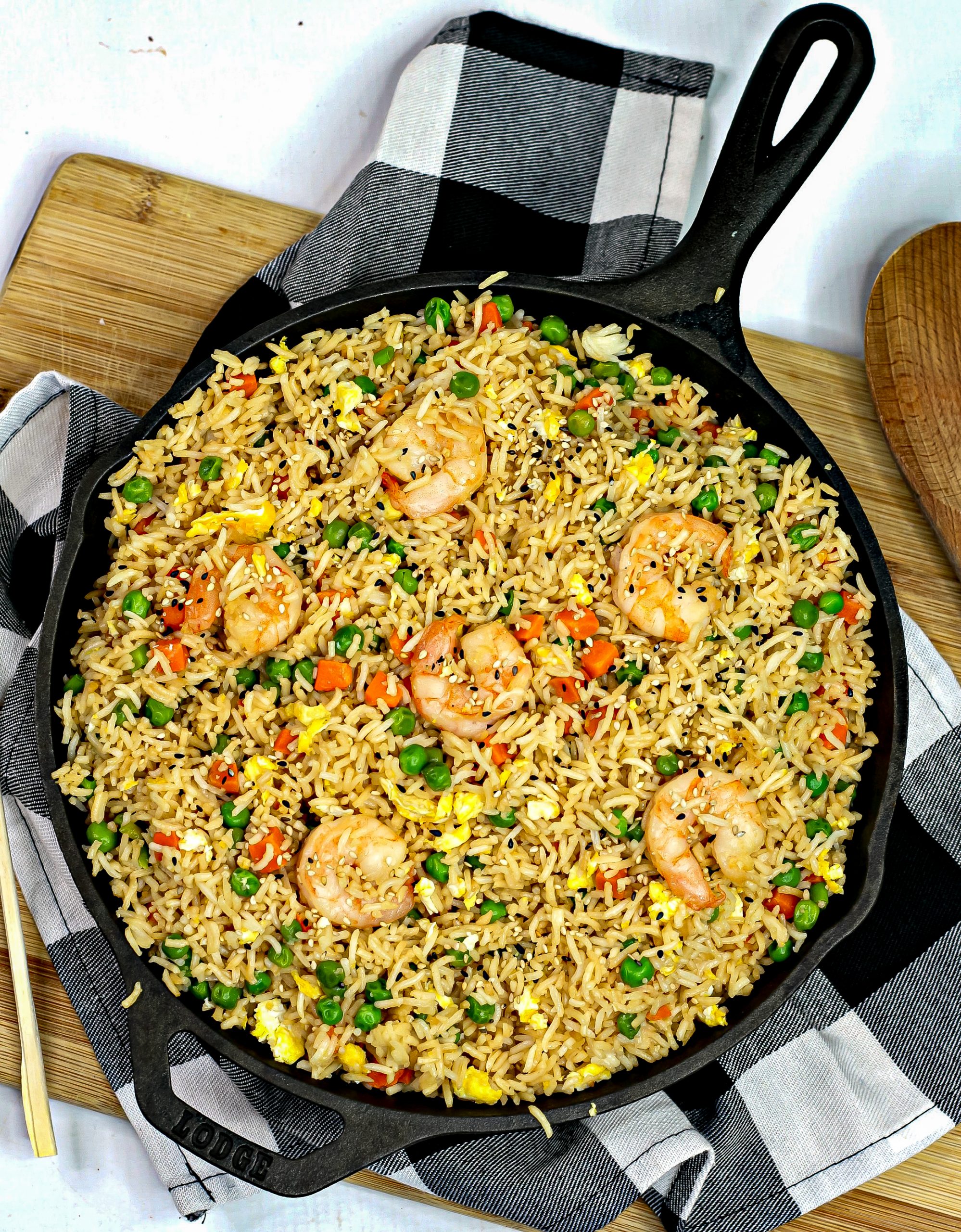 shrimp and white rice recipes, white rice and shrimp, quick shrimp fried rice