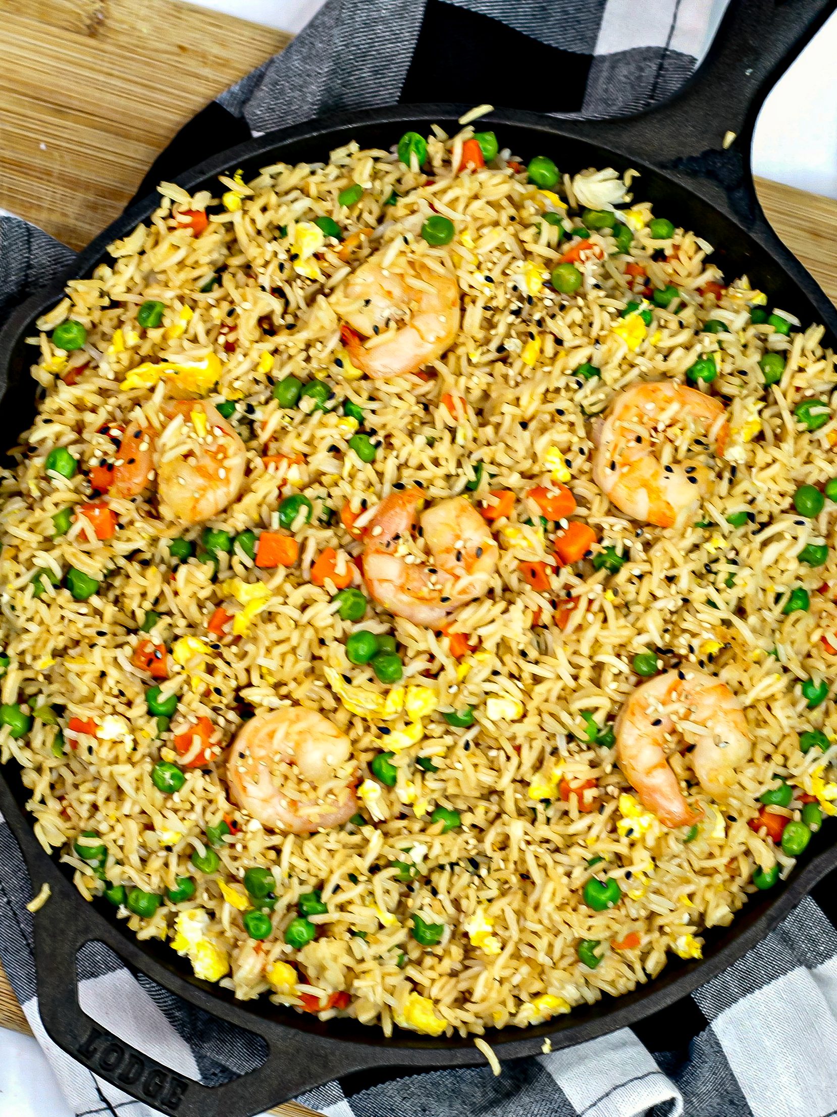 shrimp and white rice recipes, white rice and shrimp, quick shrimp fried rice