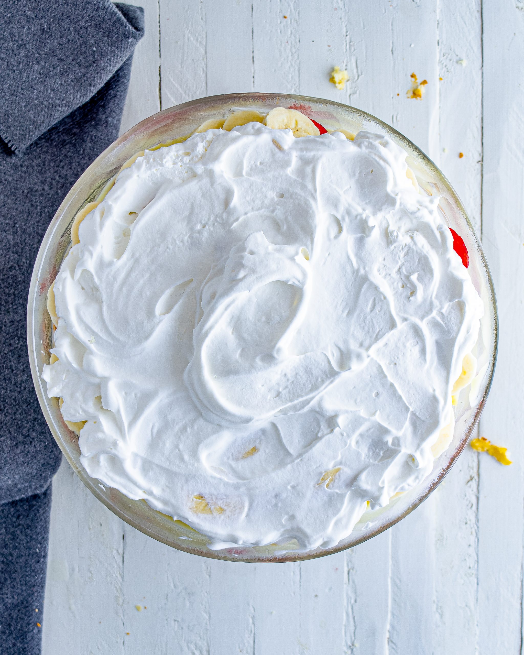 Spread the Cool Whip topping on top, and chill for several hours up to overnight before serving.
