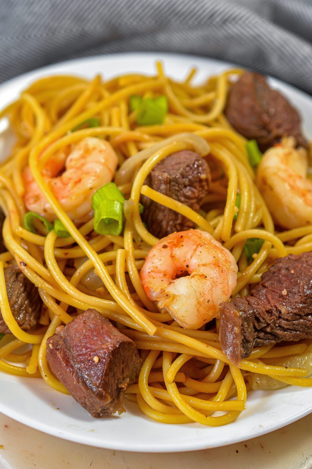 Steak and Shrimp Teriyaki Noodles Sweet Pea's Kitchen
