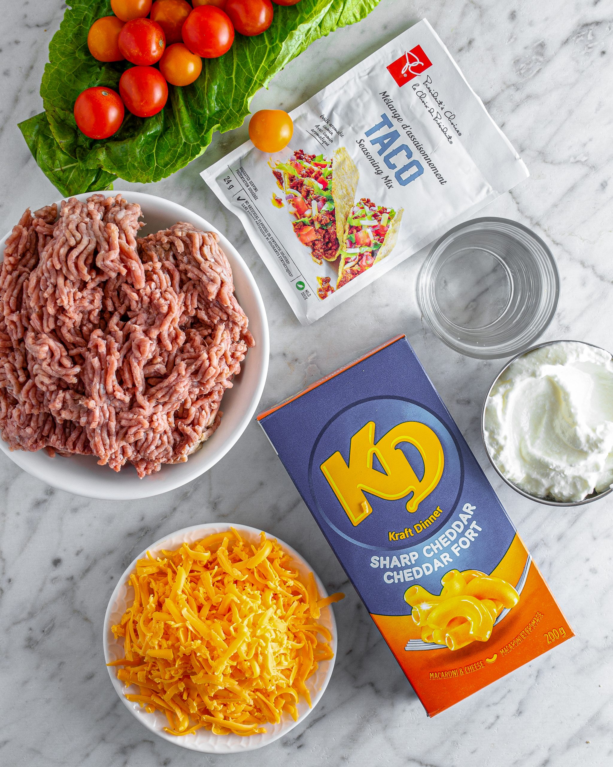 taco mac and cheese ingredients