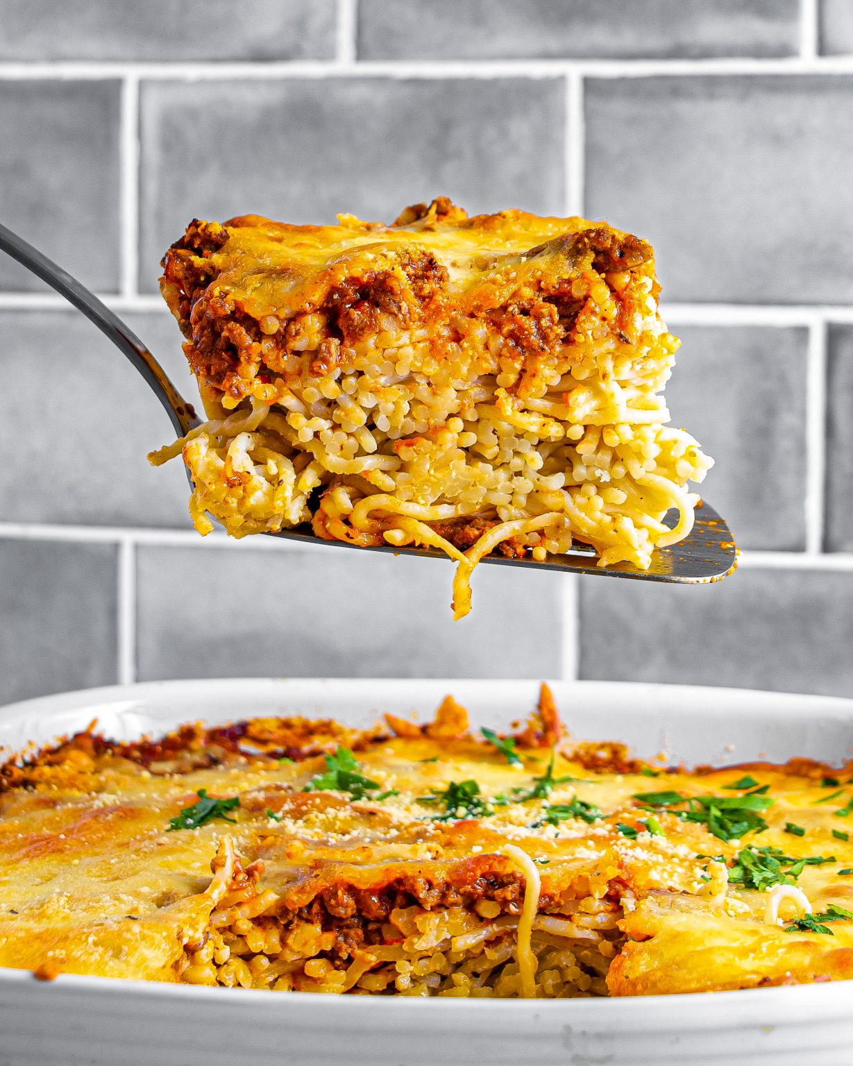 Spaghetti Casserole with Cream Cheese Sweet Pea's Kitchen