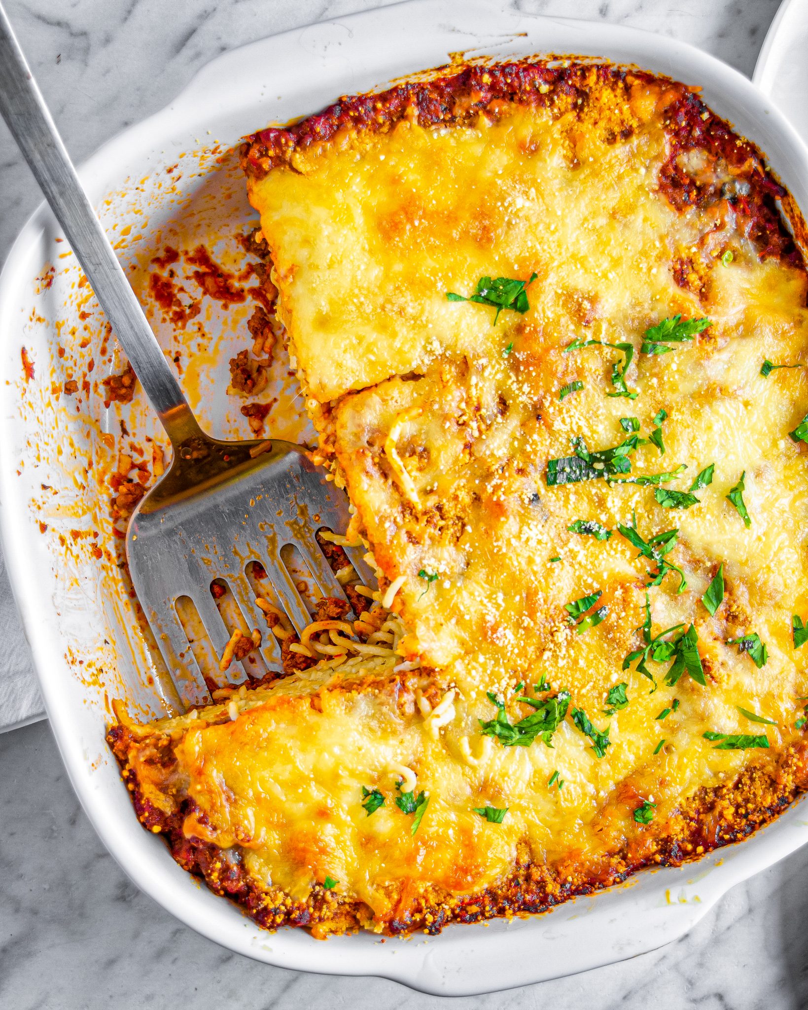 Spaghetti Casserole with Cream Cheese - Sweet Pea's Kitchen