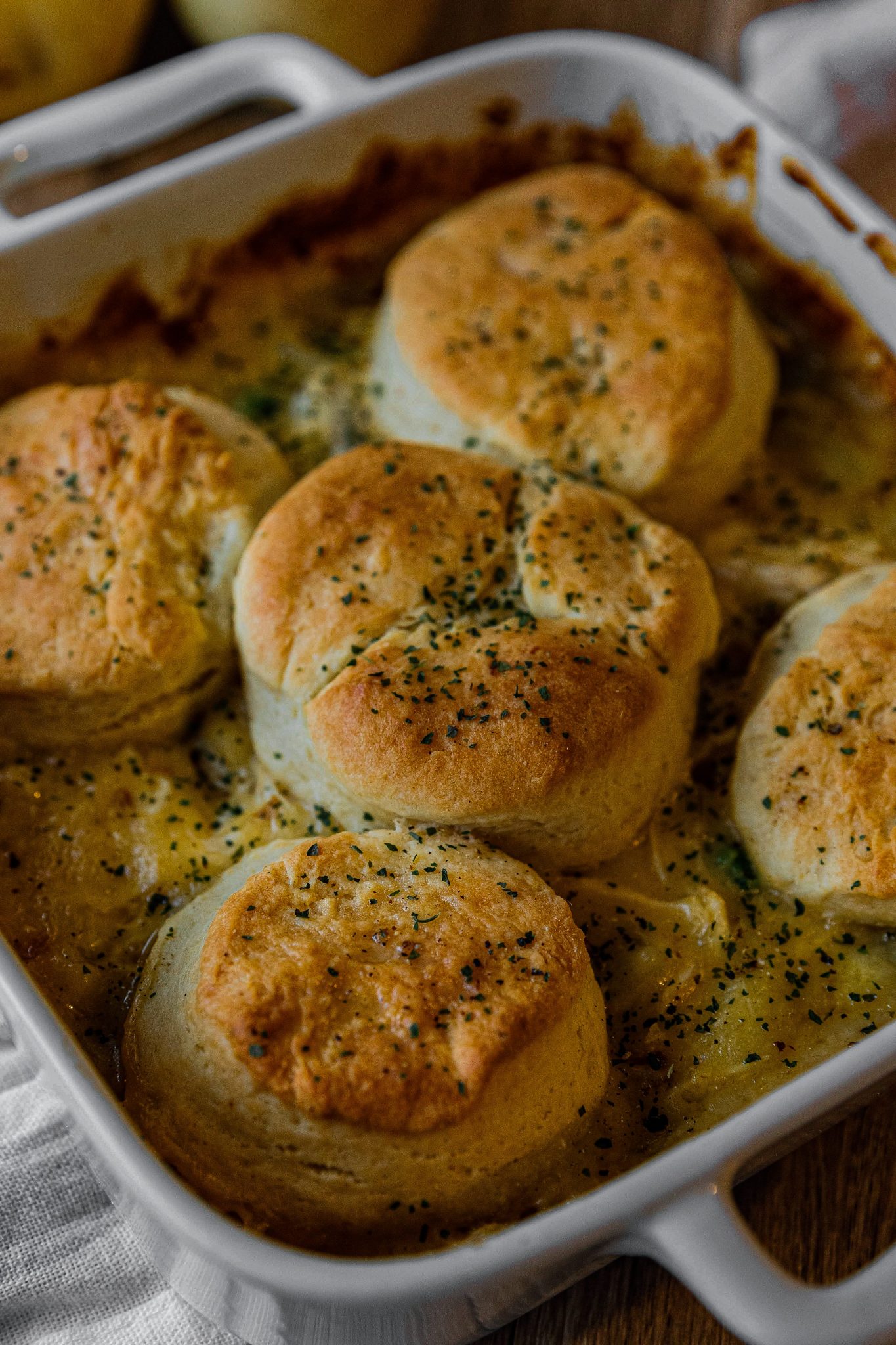 Chicken Biscuit Casserole - Sweet Pea's Kitchen