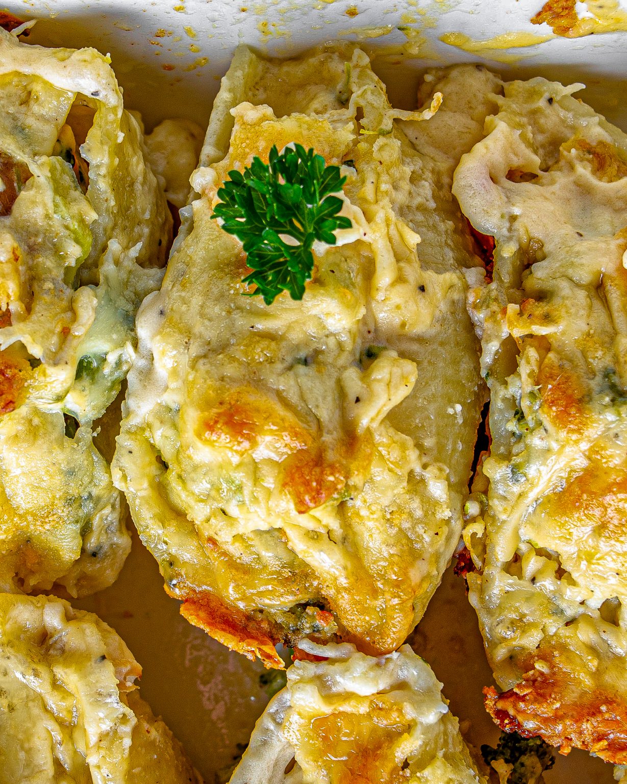 Chicken Broccoli Alfredo Stuffed Shells Sweet Pea's Kitchen