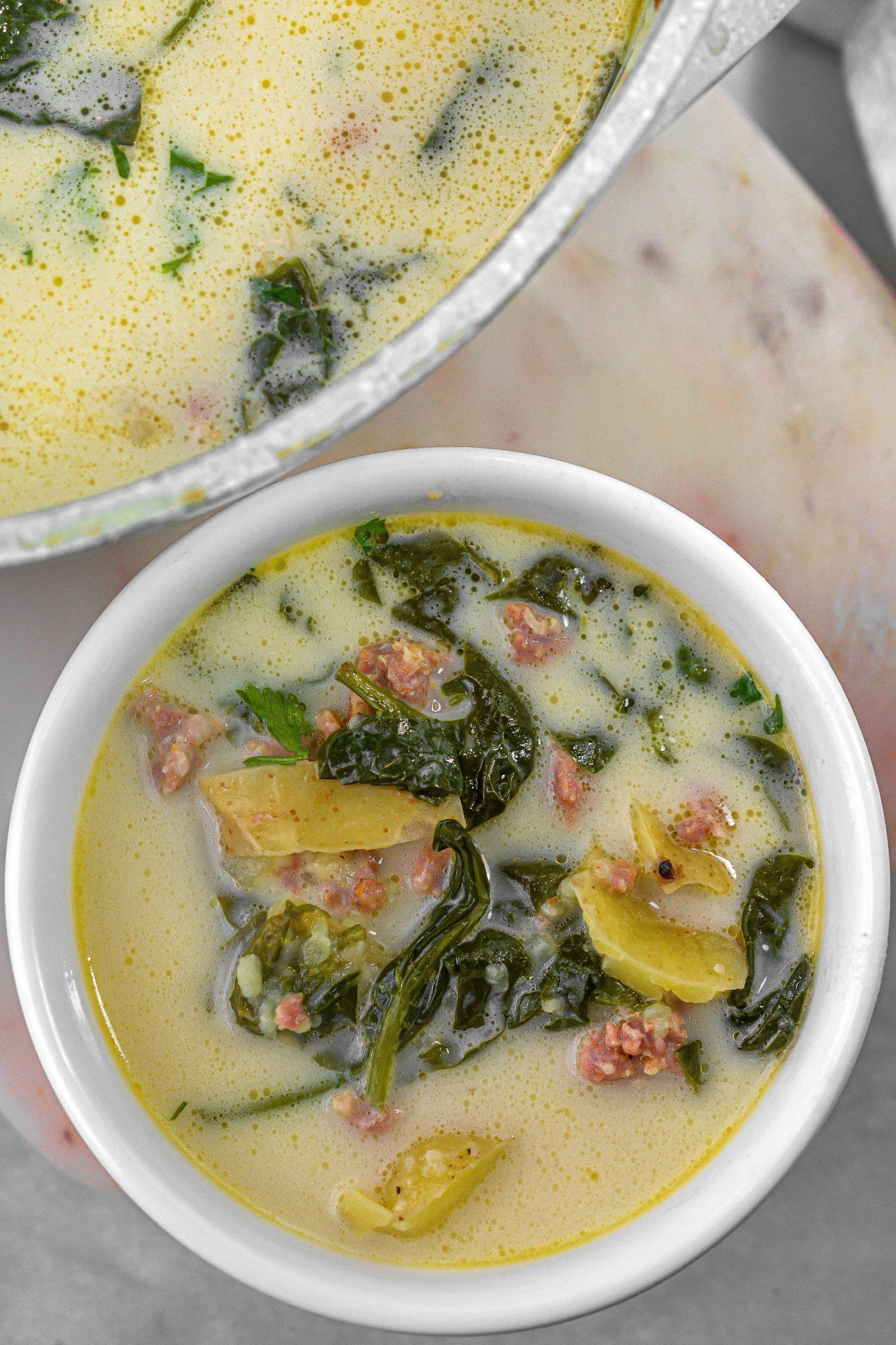 Creamy Italian Sausage And Potato Soup - Sweet Pea's Kitchen