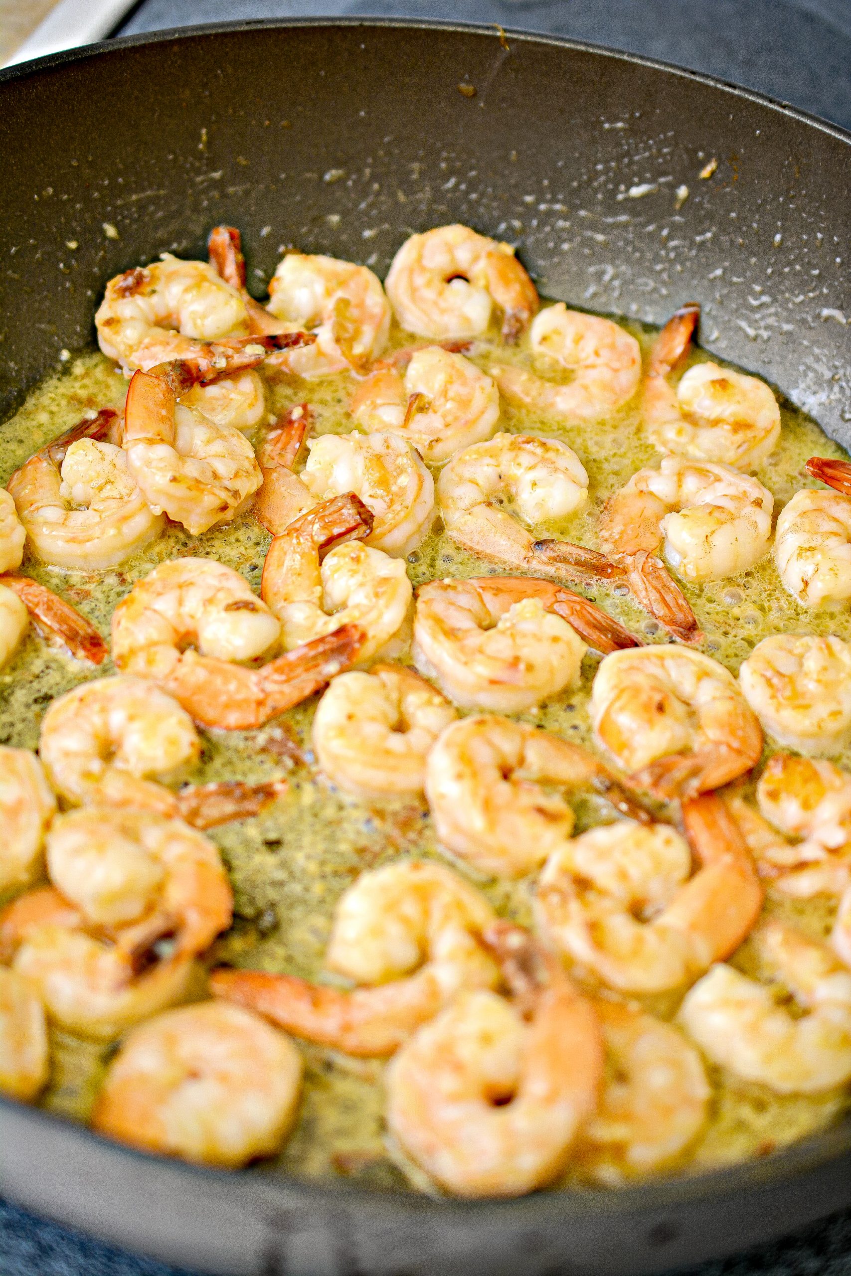 Stir the Italian seasoning into the skillet, and add the shrimp back in. Toss to coat the shrimp well, and saute for another minute or two.