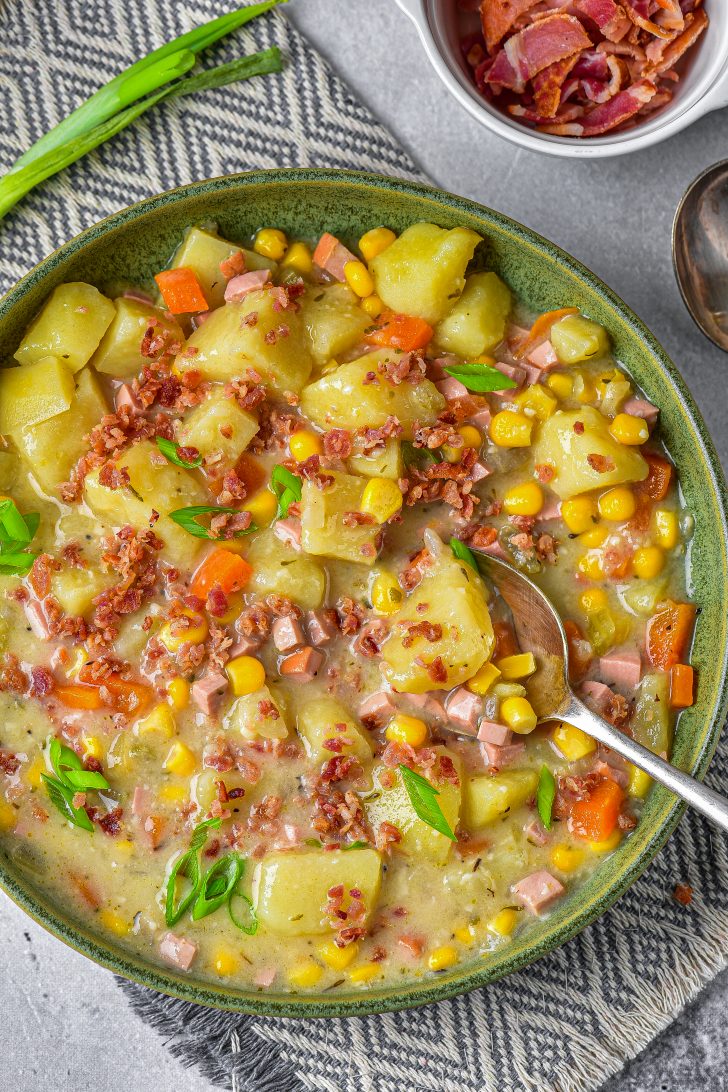 Ham and Potato Corn Chowder - Sweet Pea's Kitchen