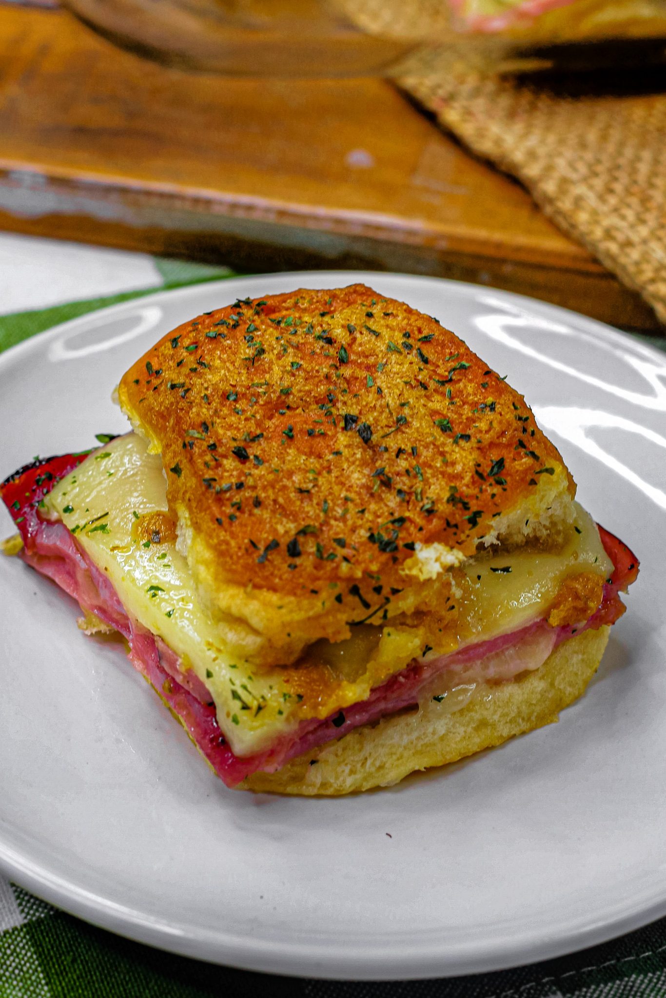 Hawaiian Baked Ham and Swiss Sandwiches - Sweet Pea's Kitchen