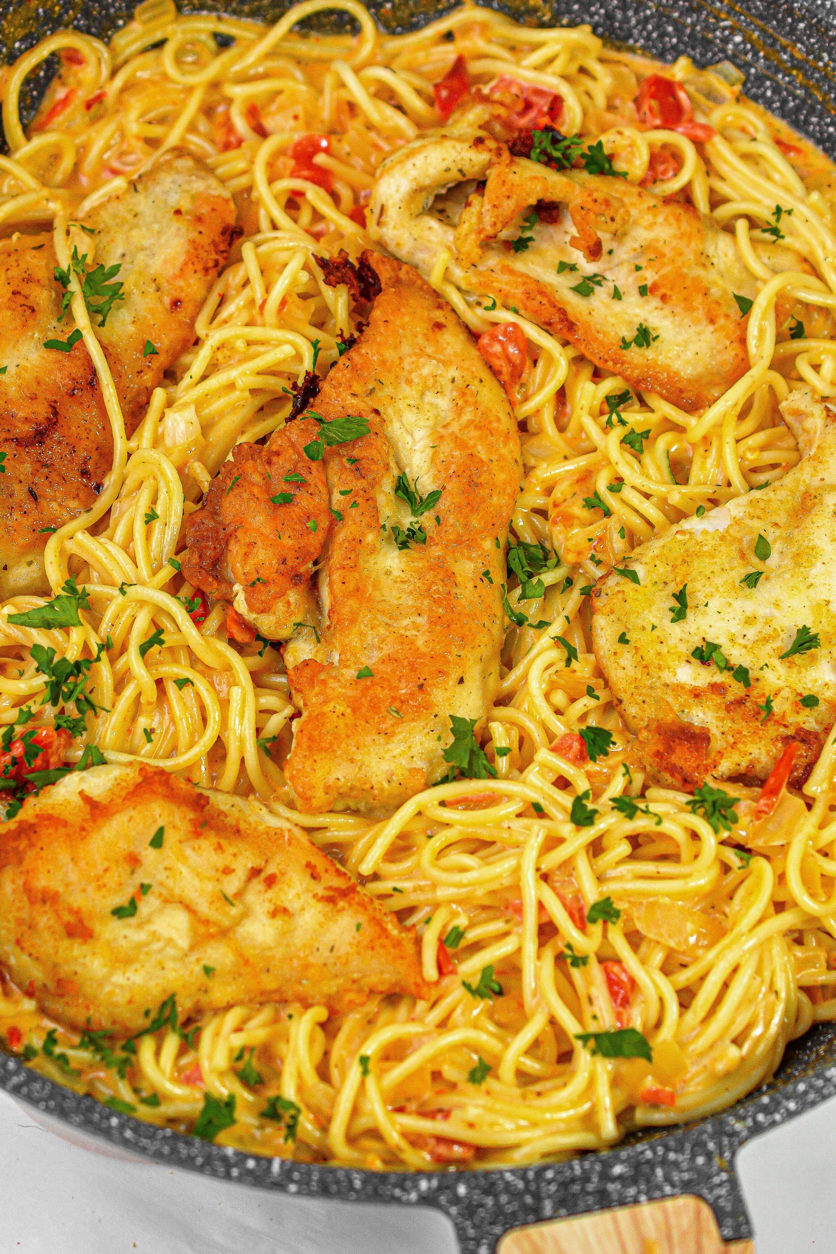 italian chicken pasta, creamy italian chicken pasta, italian chicken pasta recipe