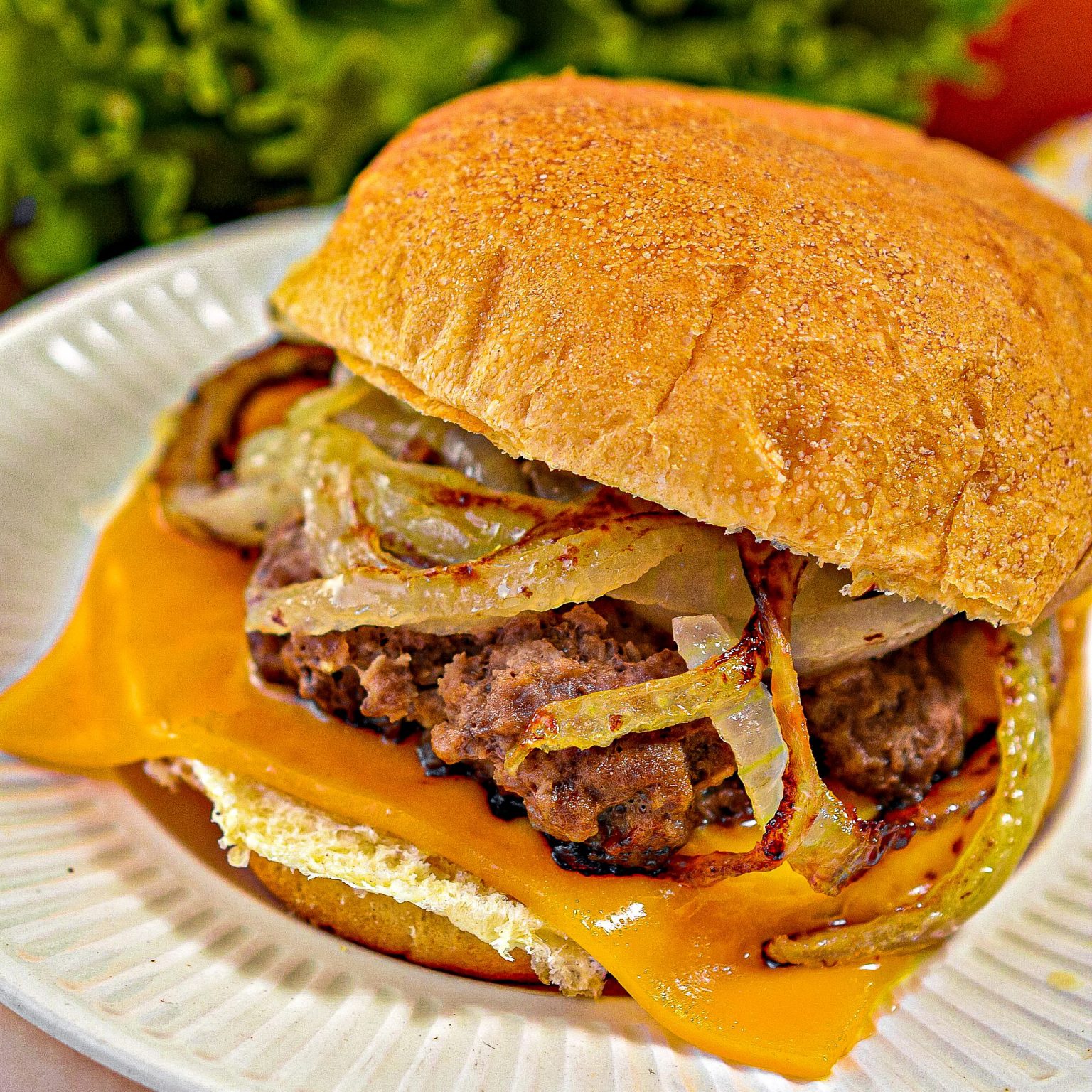 Oklahoma Fried Onion Burgers Sweet Pea's Kitchen