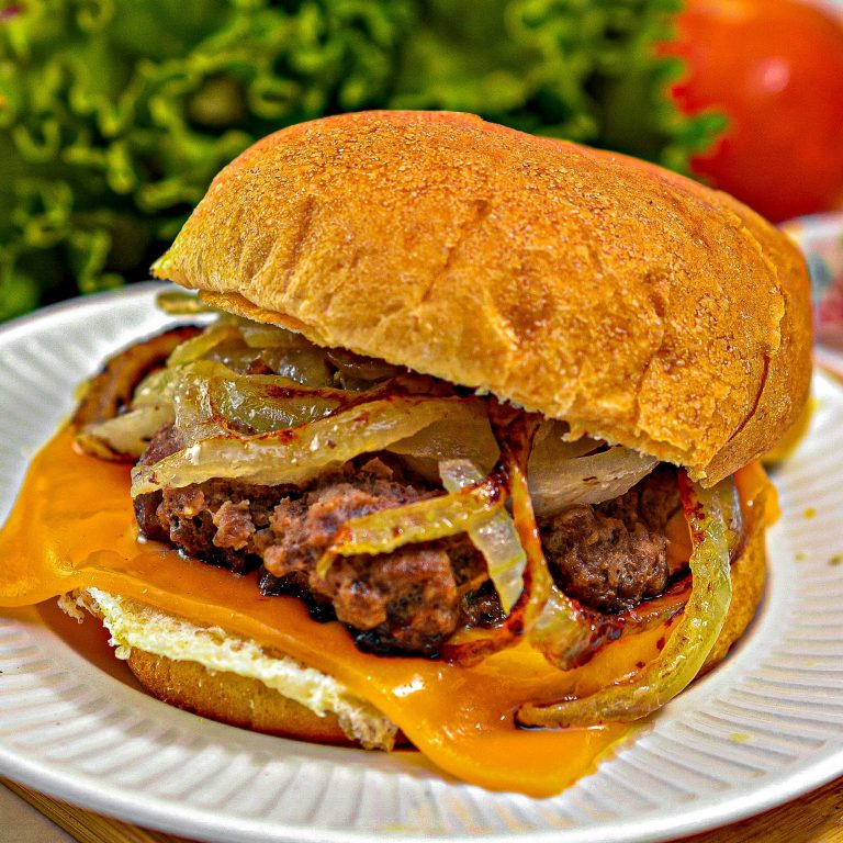 Oklahoma Fried Onion Burgers Sweet Pea's Kitchen