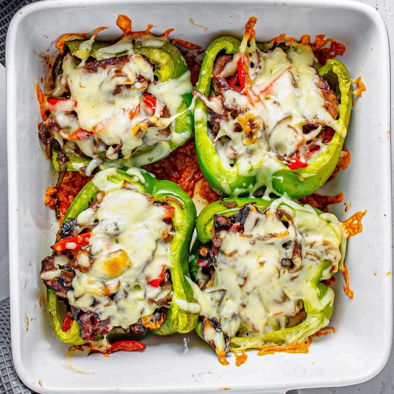 Philly Cheesesteak Stuffed Peppers Sweet Pea's Kitchen