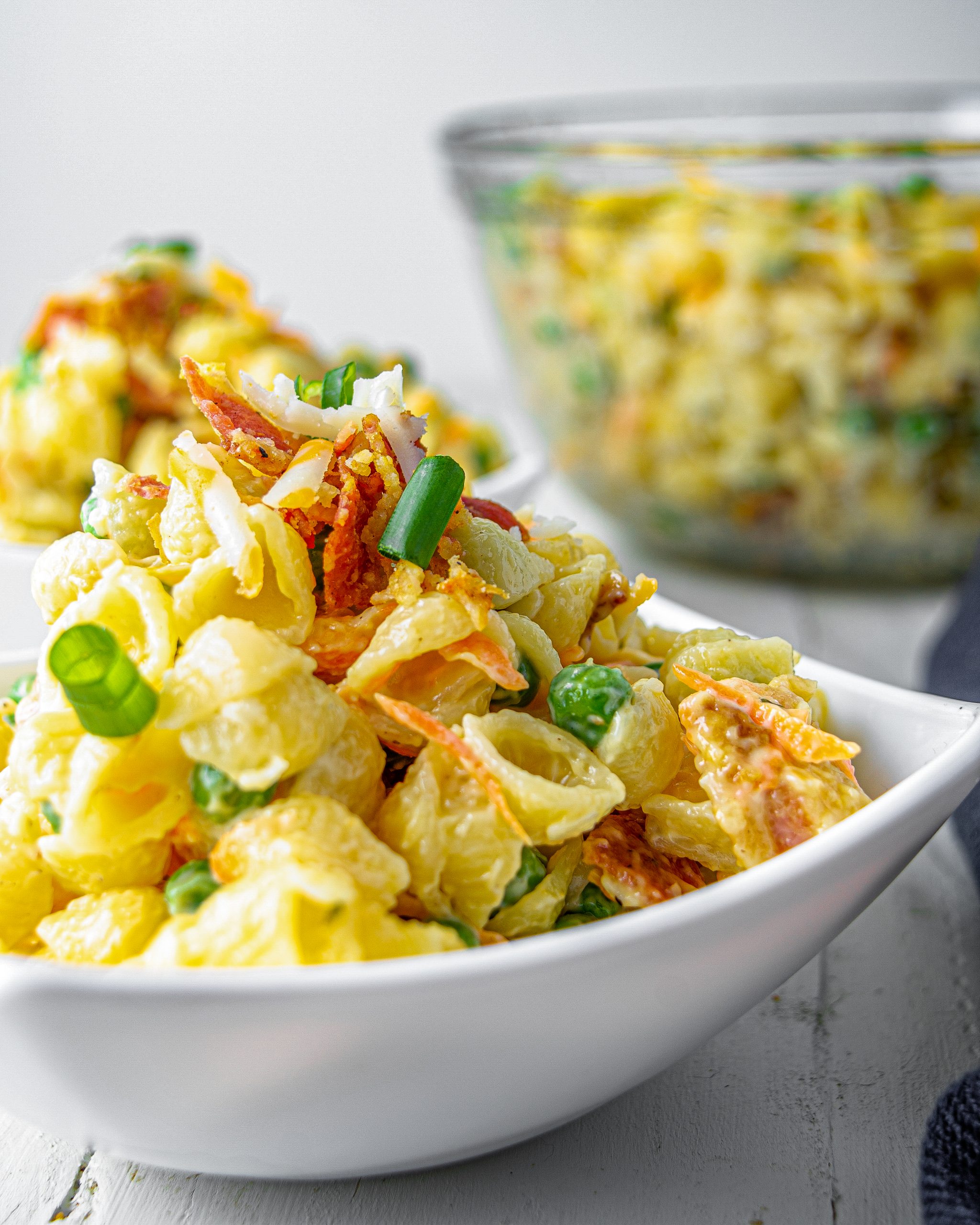 Ranch with Bacon, Peas and Pasta 