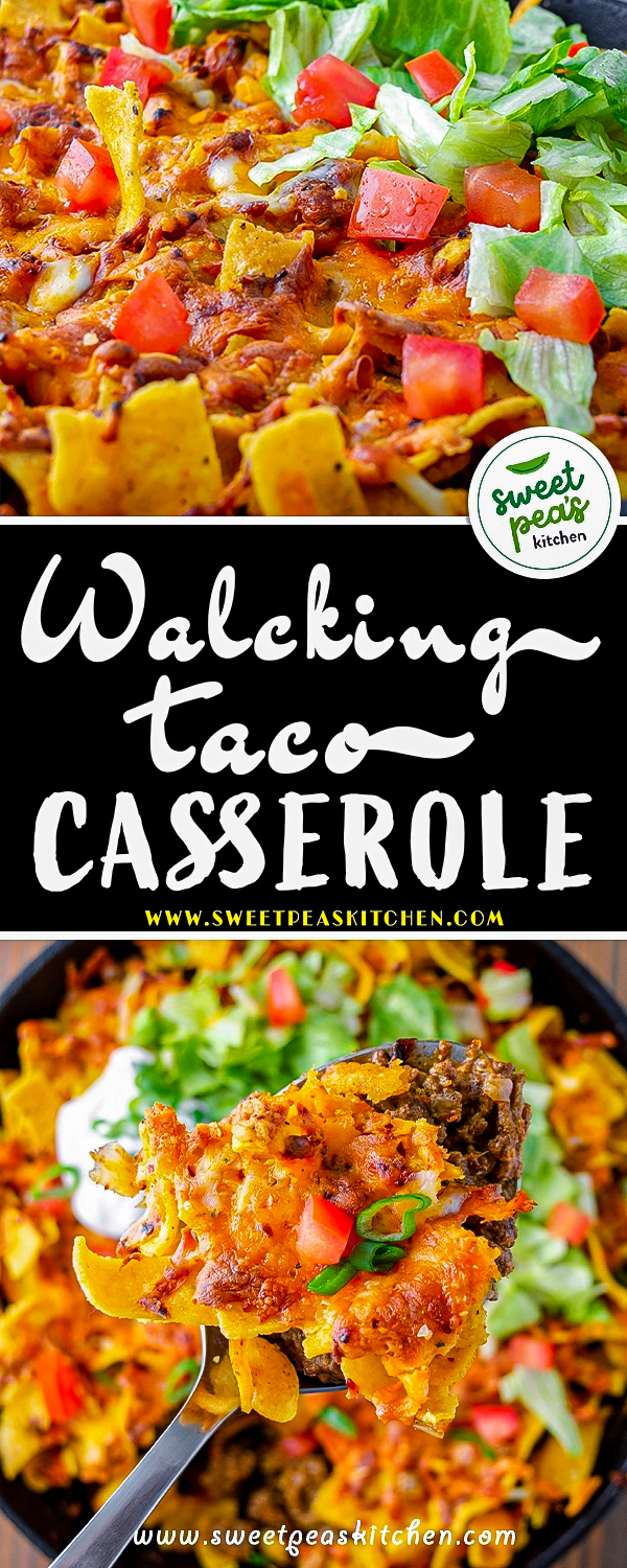 Walking taco casserole on Pinterest