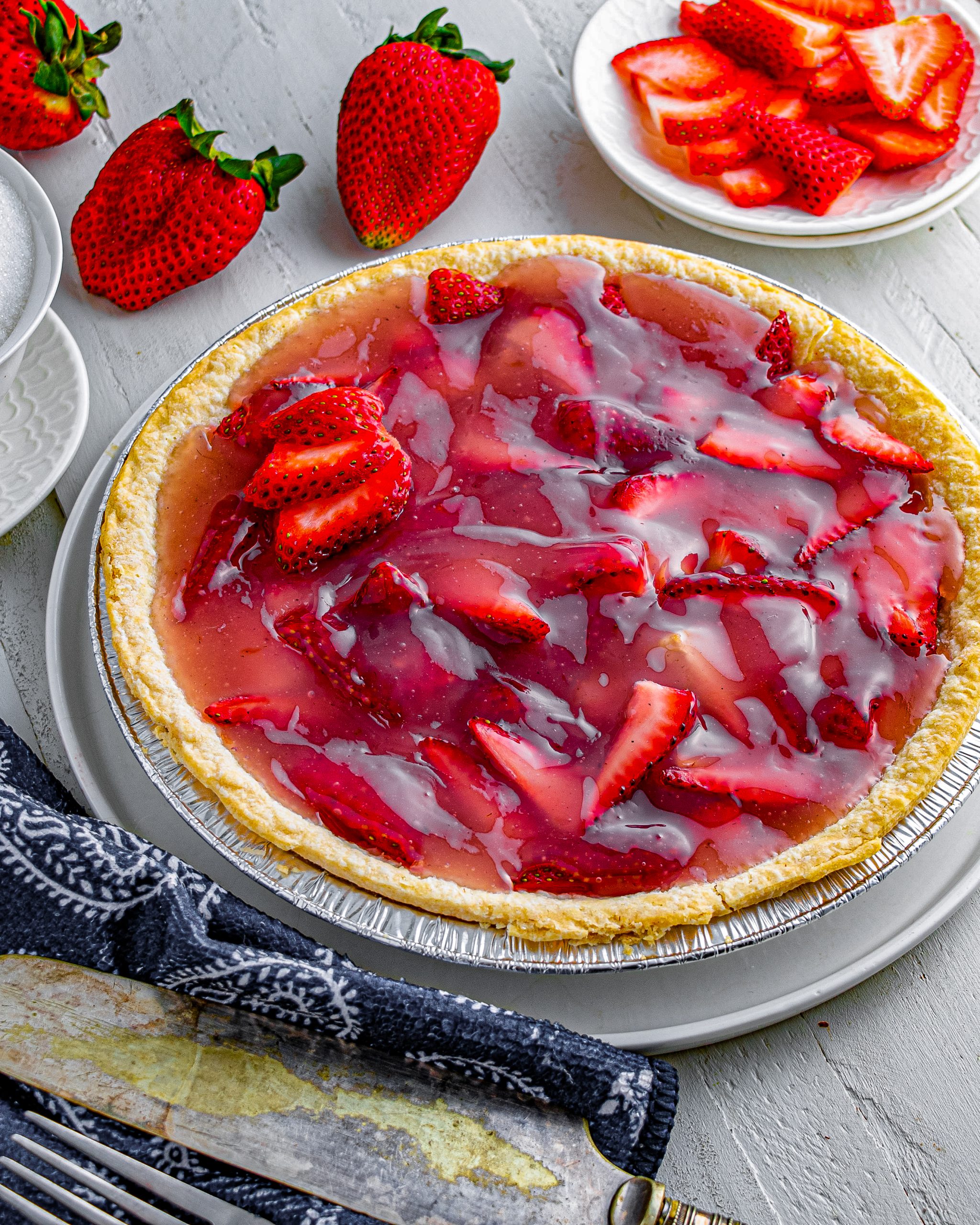Big Boy's Fresh Strawberry Pie, b​​ig boy strawberry p​ie, fresh strawberry pie, fresh strawberry recipes