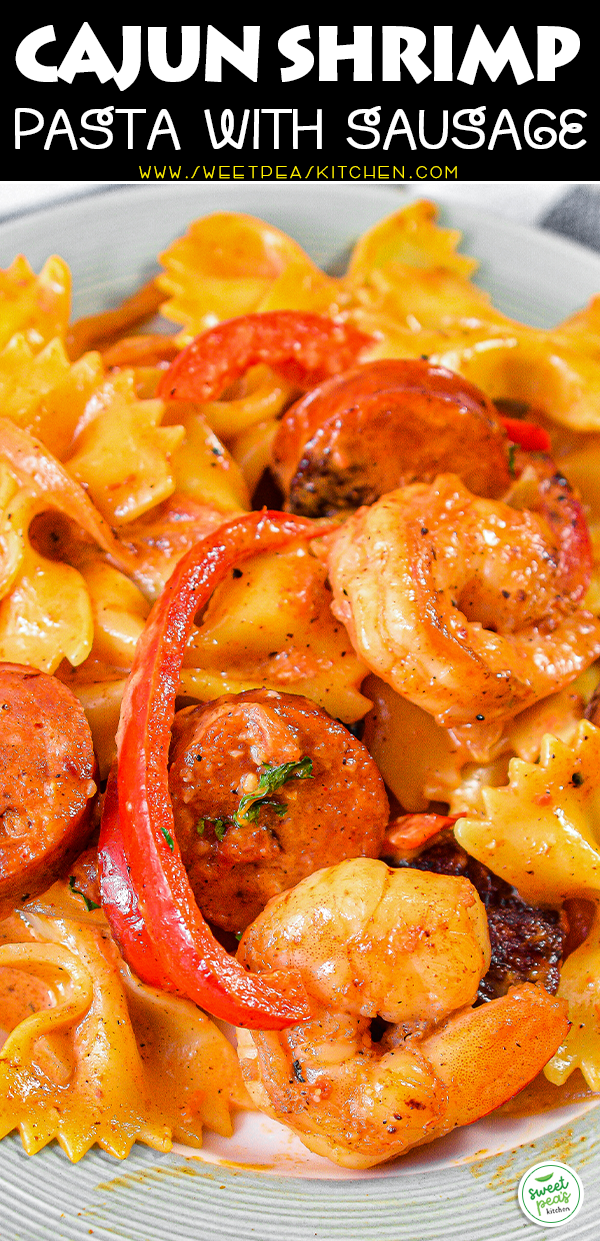 cajun shrimp pasta with sausage Pinterest