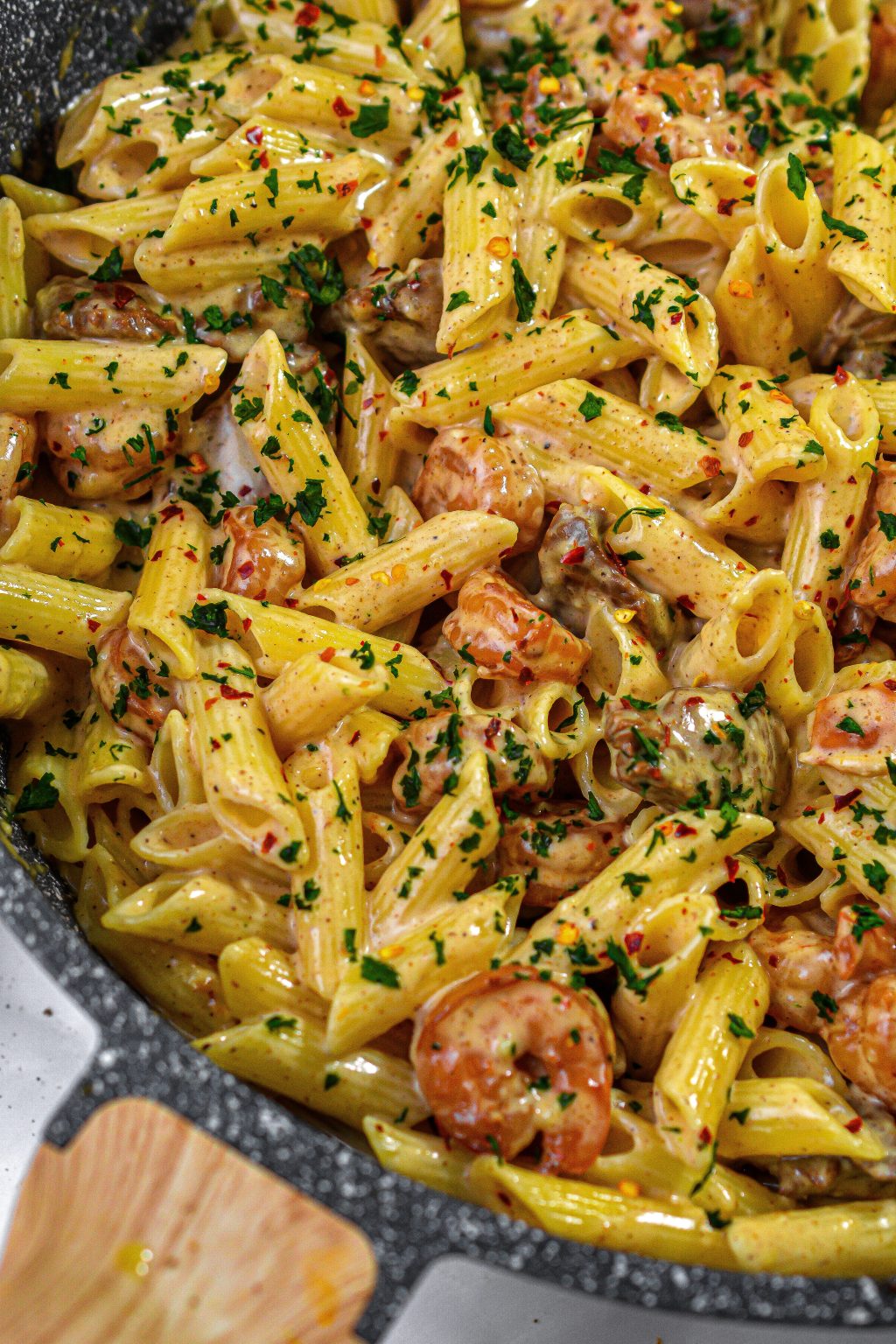 Cajun Shrimp and Steak Alfredo - Sweet Pea's Kitchen