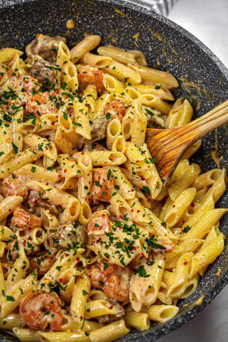 Cajun Shrimp and Steak Alfredo - Sweet Pea's Kitchen