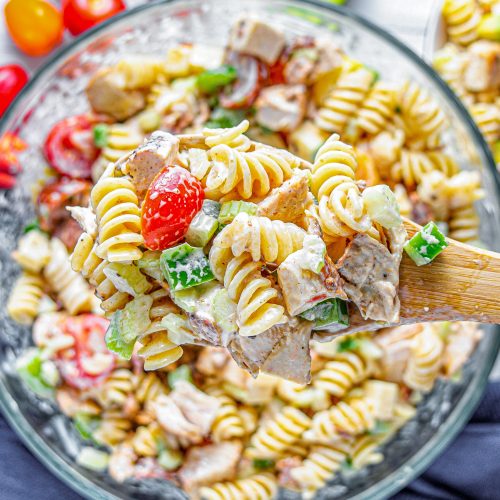 Chicken Club Pasta Salad - Sweet Pea's Kitchen