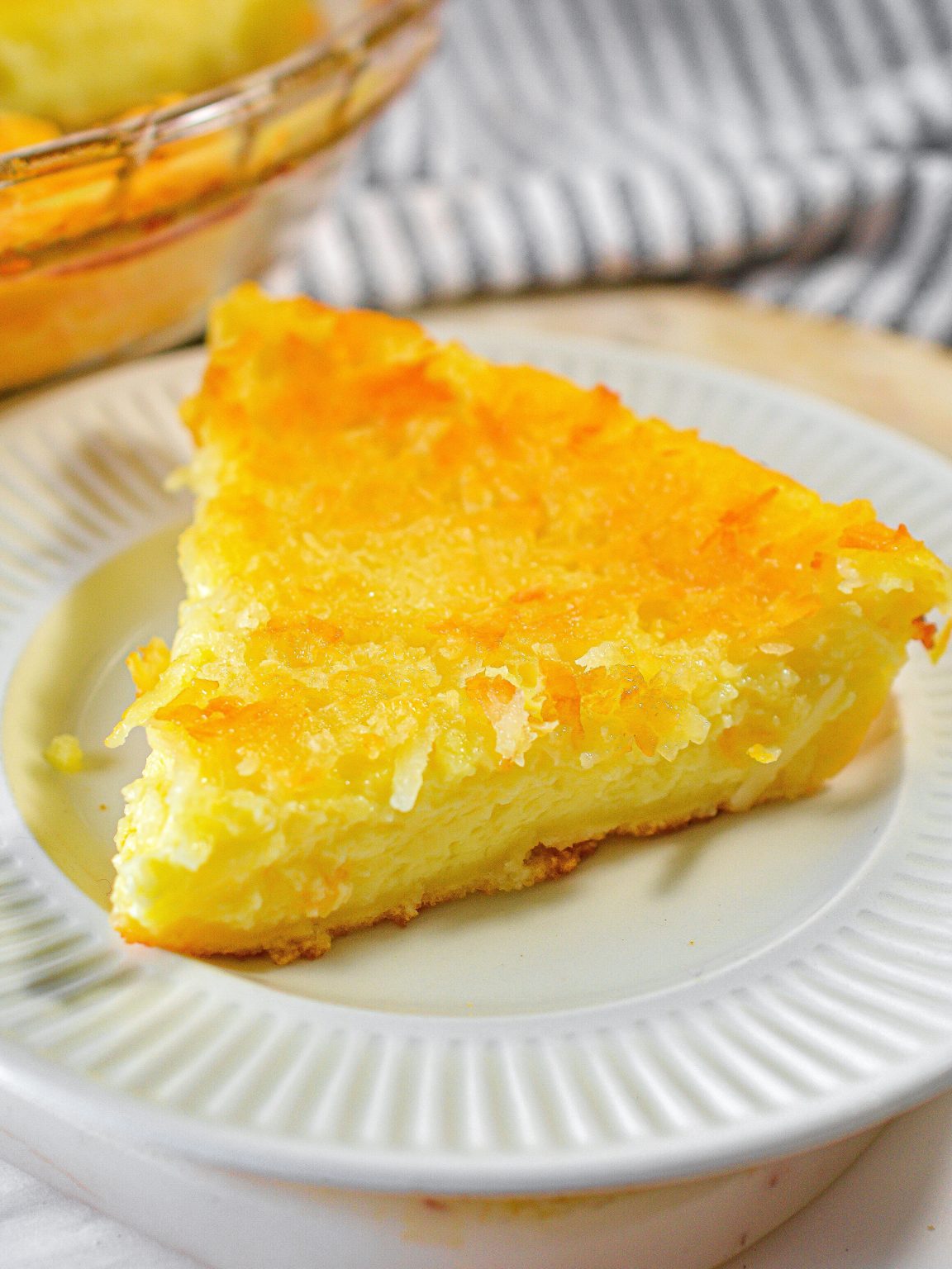 Coconut Custard Pie - Sweet Pea's Kitchen