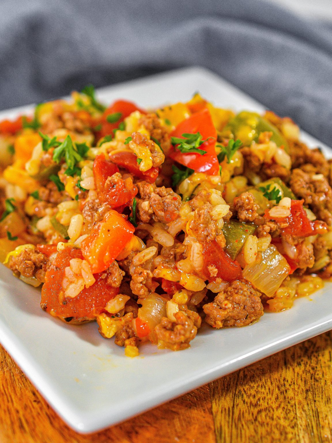 Ground beef and peppers skillet - Sweet Pea's Kitchen