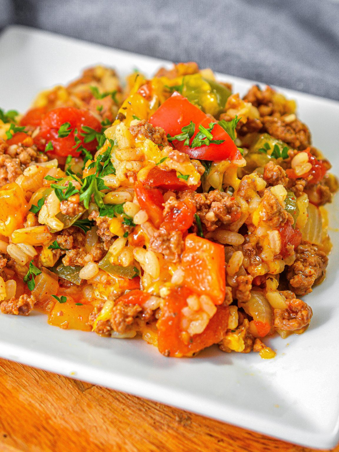 Ground beef and peppers skillet - Sweet Pea's Kitchen