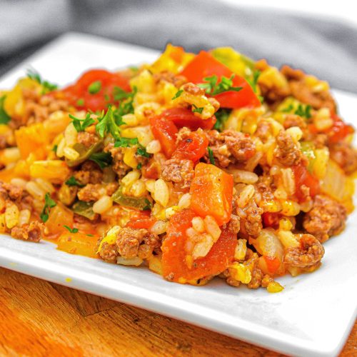 Ground beef and peppers skillet - Sweet Pea's Kitchen