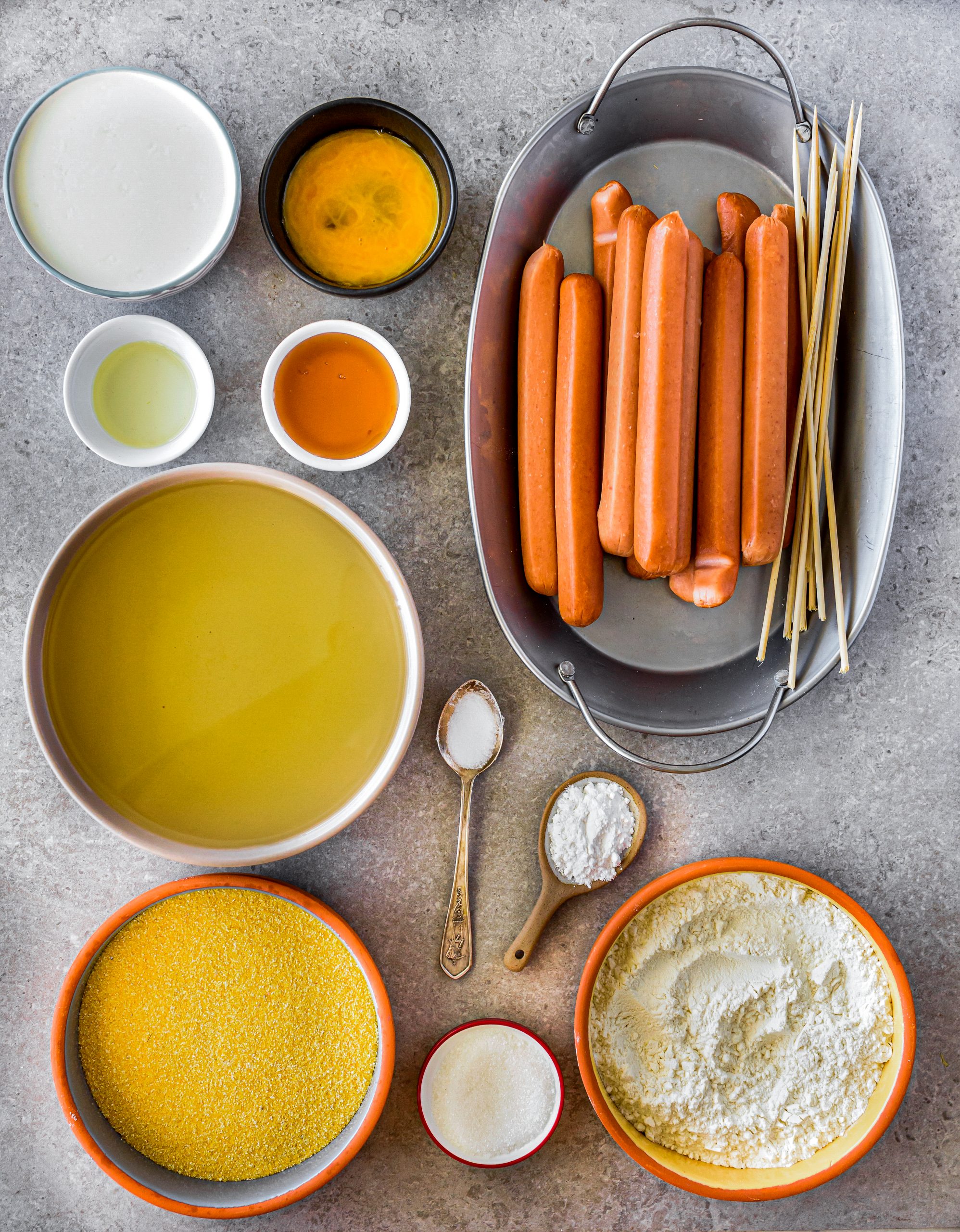 homemade baked corn dogs ingredients