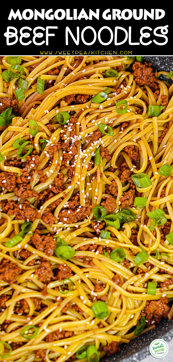 Easy Mongolian Ground Beef Noodles on Pinterest