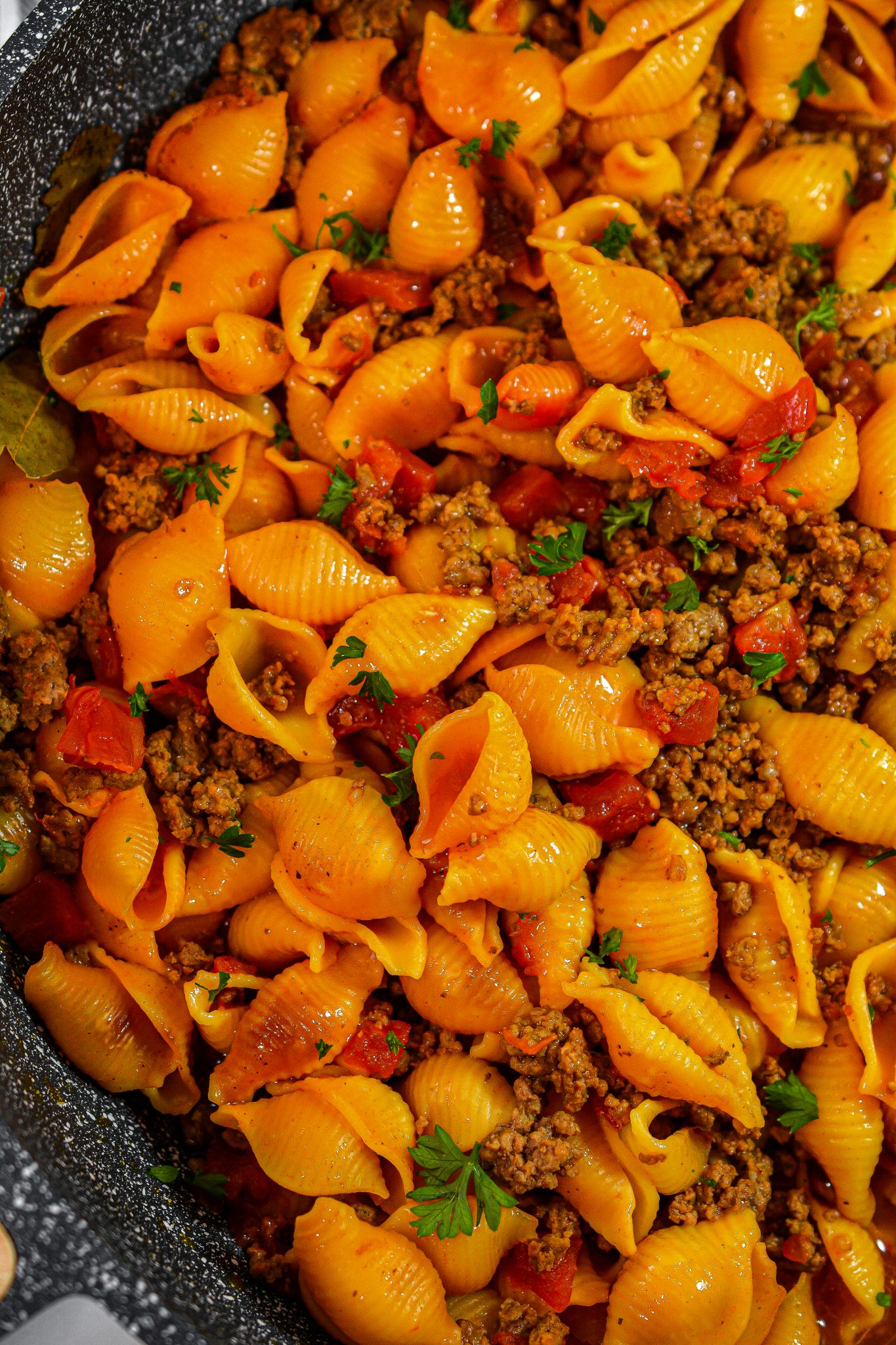 Pasta Shells With Ground Beef - Sweet Pea's Kitchen