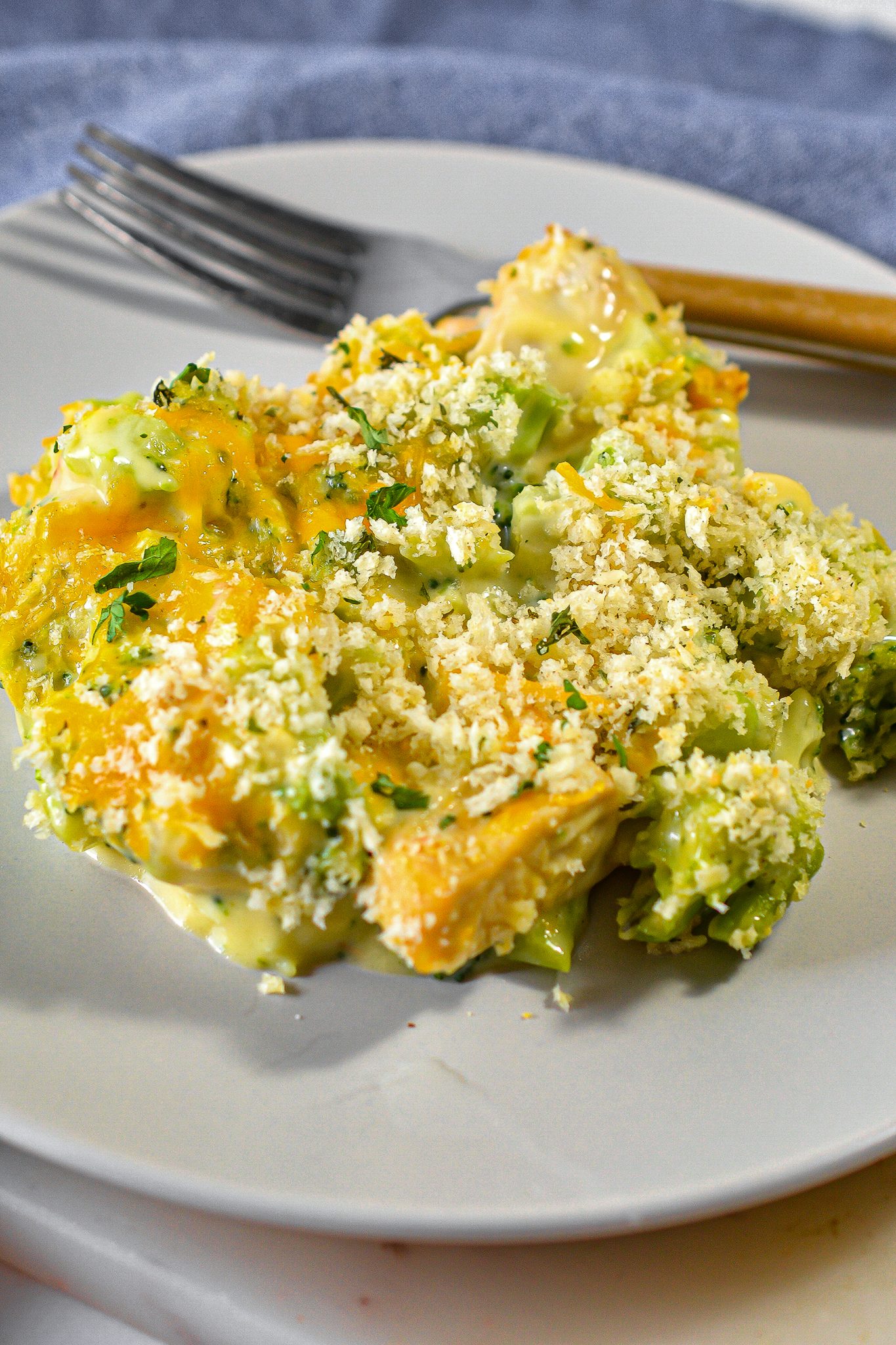 Skinny Chicken Broccoli Casserole - Sweet Pea's Kitchen