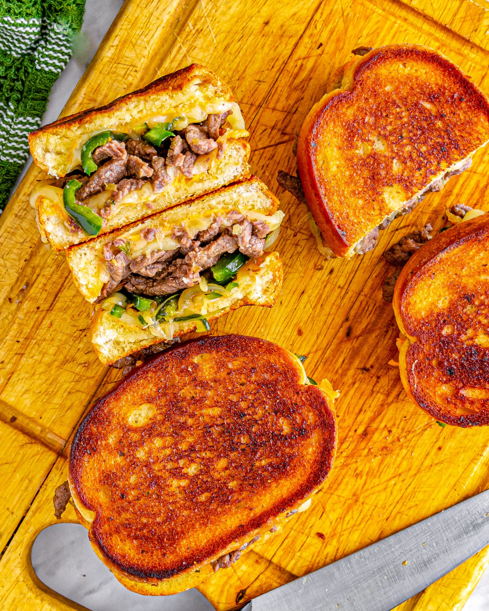 Steak and Cheese Garlic Toast Sweet Pea's Kitchen