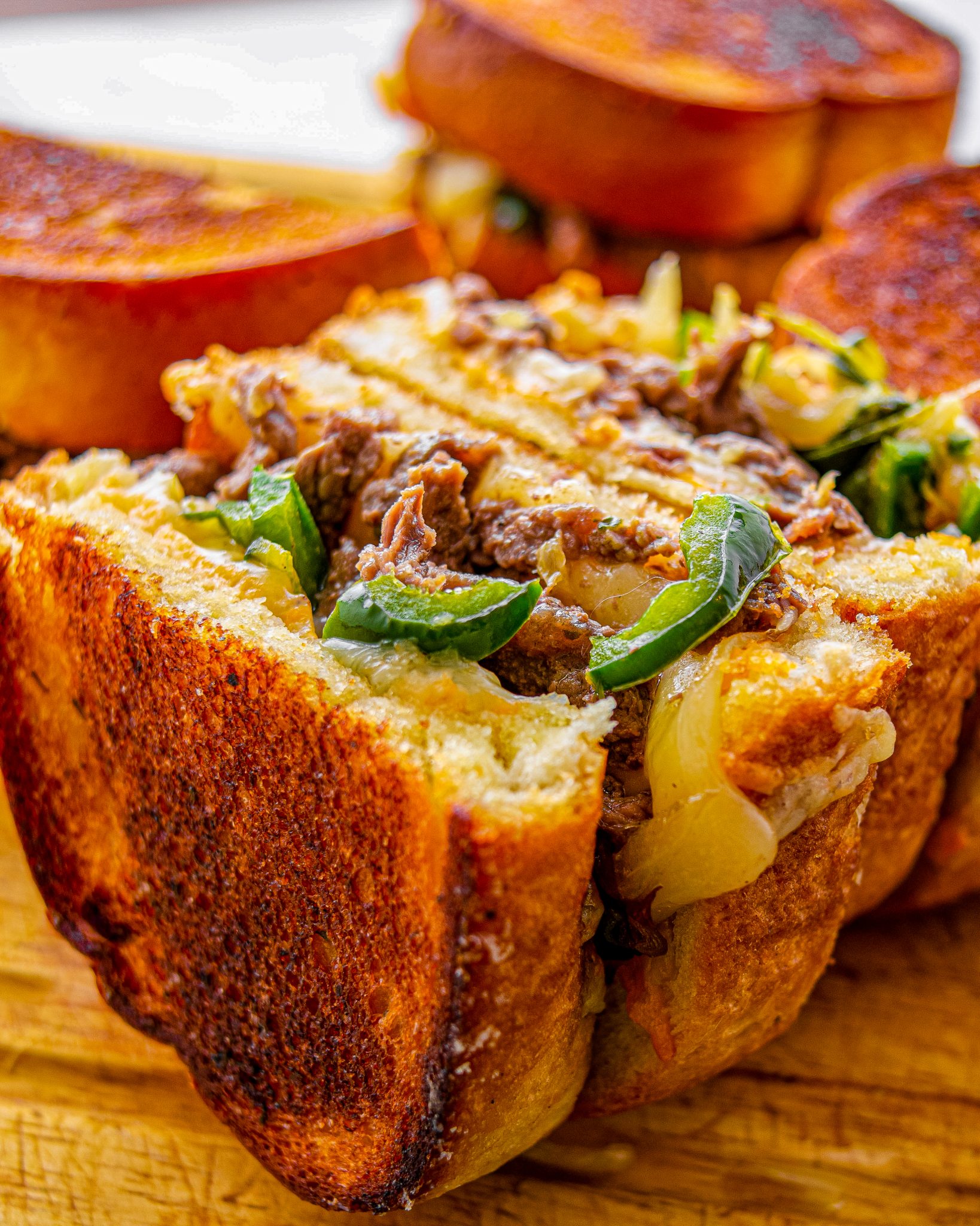 Steak and Cheese Garlic Toast Sweet Pea's Kitchen