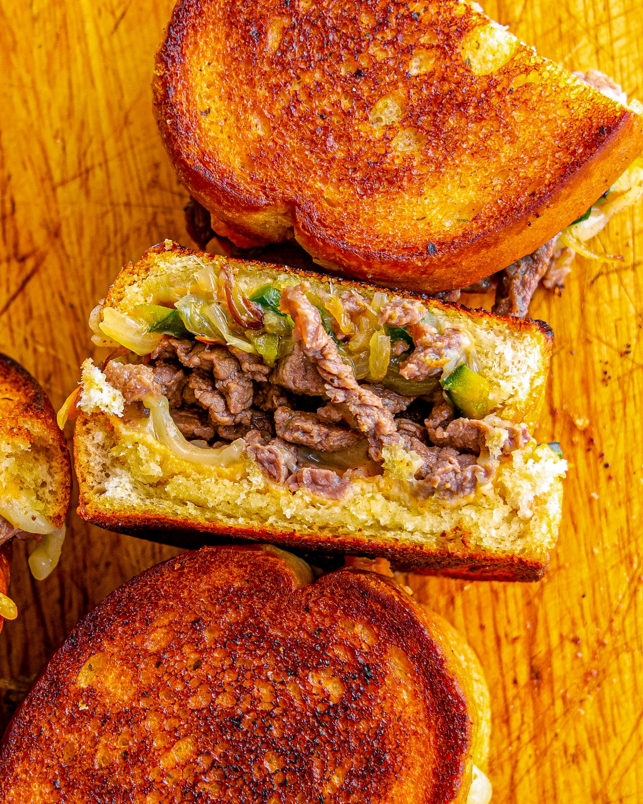 Steak and Cheese Garlic Toast Sweet Pea's Kitchen