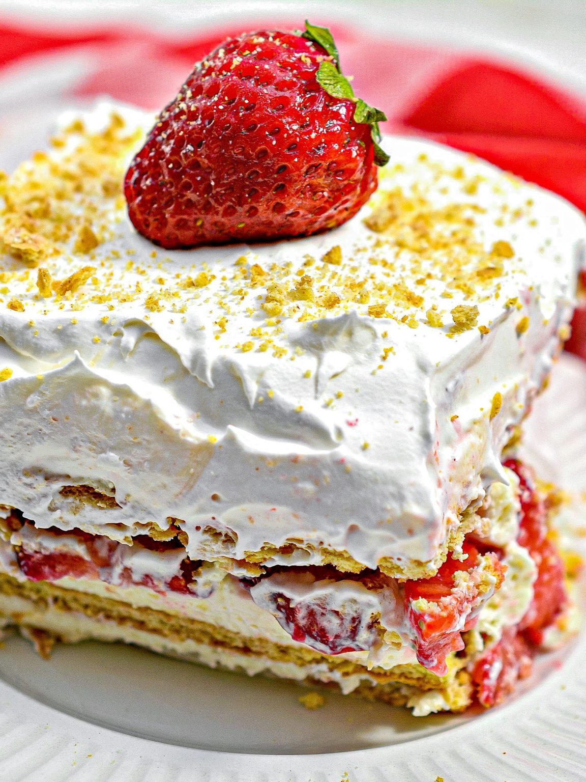 Strawberry Cream Cheese Icebox Cake - Sweet Pea's Kitchen