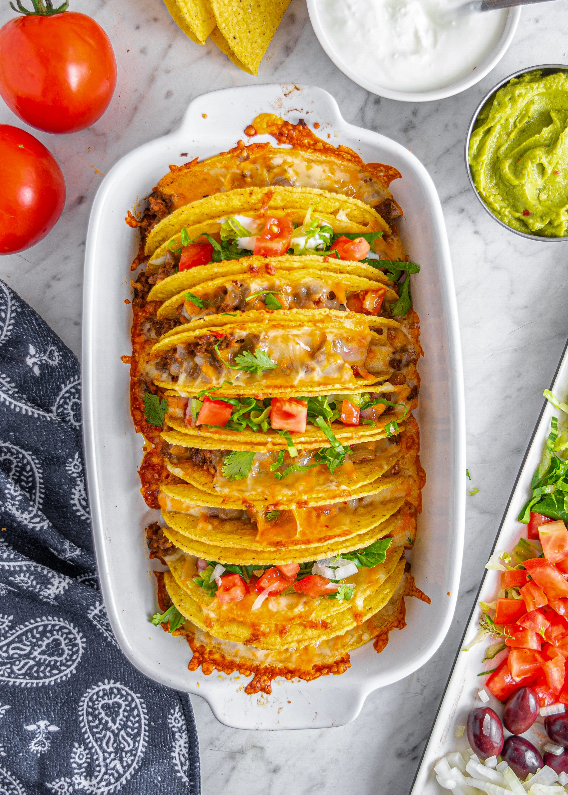 baked tacos, oven baked tacos, tacos in the oven, Taco Oven Bake