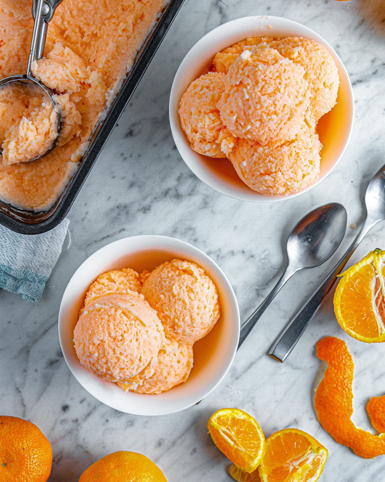 2 Ingredient Orange Sherbert Sweet Pea's Kitchen